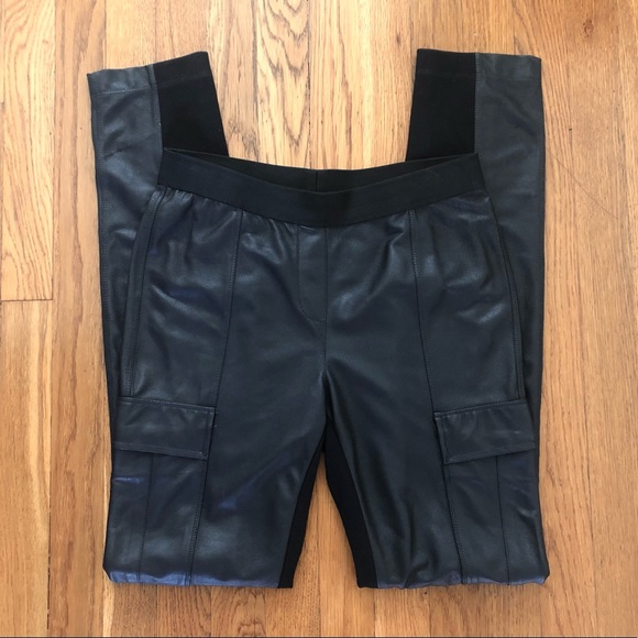 BCBG Maxazia women’s faux leather Black leggings, Size M - Picture 6 of 6